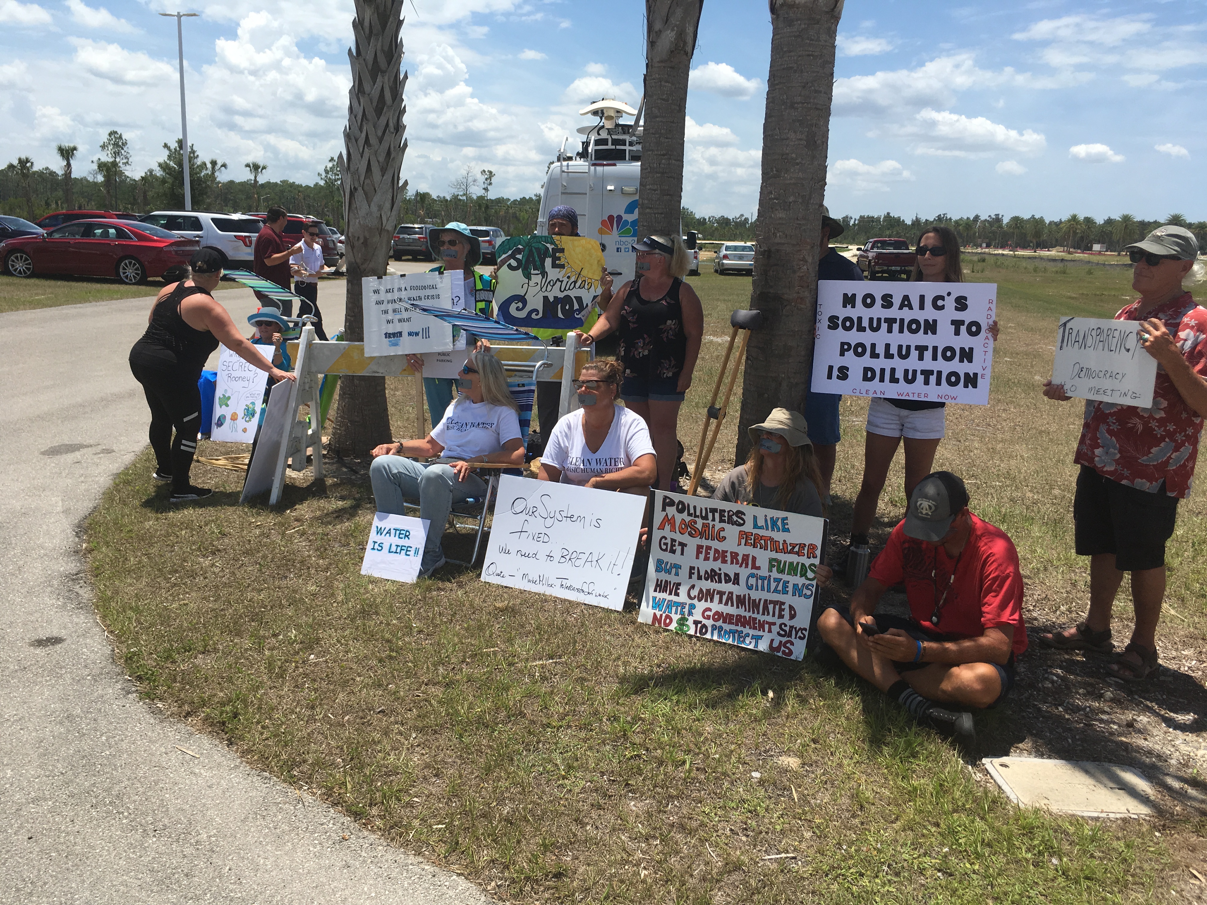 05-07-19 Protesters at Rooney roundtable